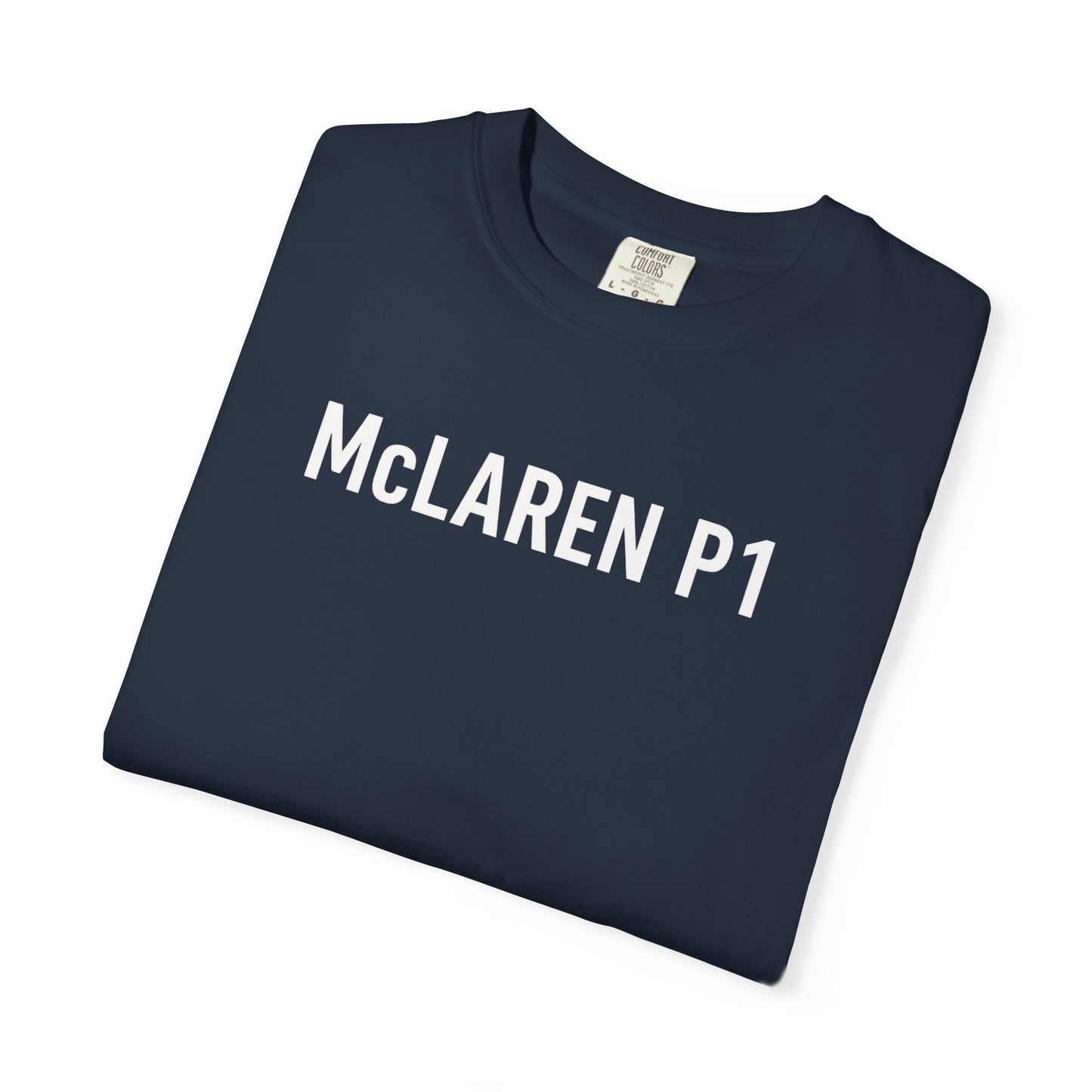 McLaren P1 Unisex Garment-Dyed T-Shirt | Automotive Fan Gift, Car Enthusiast Apparel, Unique Racing Tee, Birthday or Holiday Gift