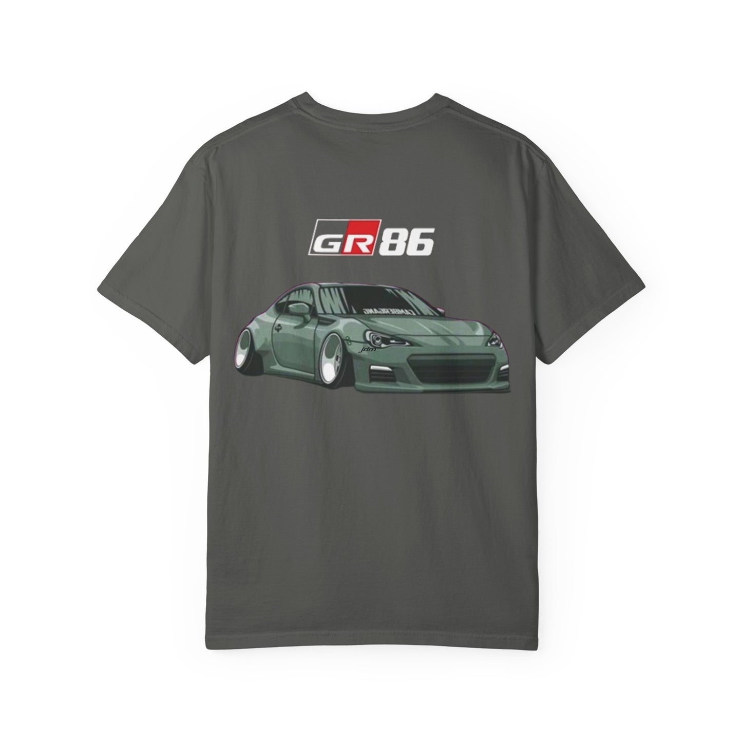 JDM Car Enthusiast T-Shirt, Unisex Garment-Dyed Tee, Casual Streetwear, Automotive Gift, Car Lover Apparel, GR86 Design