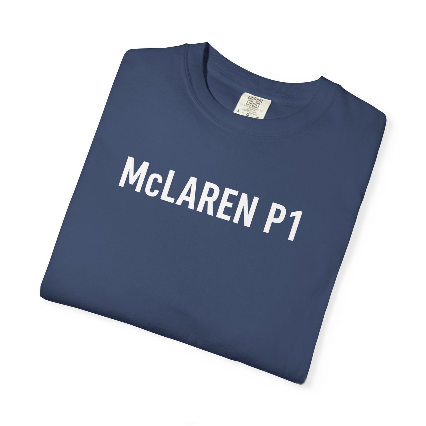 McLaren P1 Unisex Garment-Dyed T-Shirt | Automotive Fan Gift, Car Enthusiast Apparel, Unique Racing Tee, Birthday or Holiday Gift