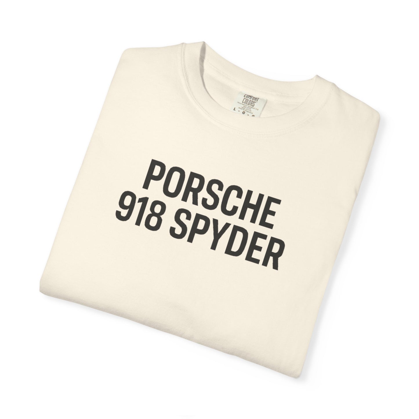 Porsche 918 Spyder T-shirt | Unisex Garment-Dyed Tee | Gift for Car Lovers, Racing Enthusiasts, Automotive Apparel, Birthday Gift