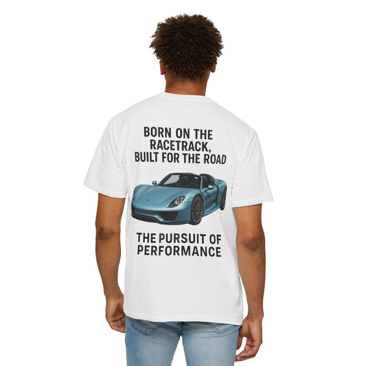 Porsche 918 Spyder T-shirt | Unisex Garment-Dyed Tee | Gift for Car Lovers, Racing Enthusiasts, Automotive Apparel, Birthday Gift