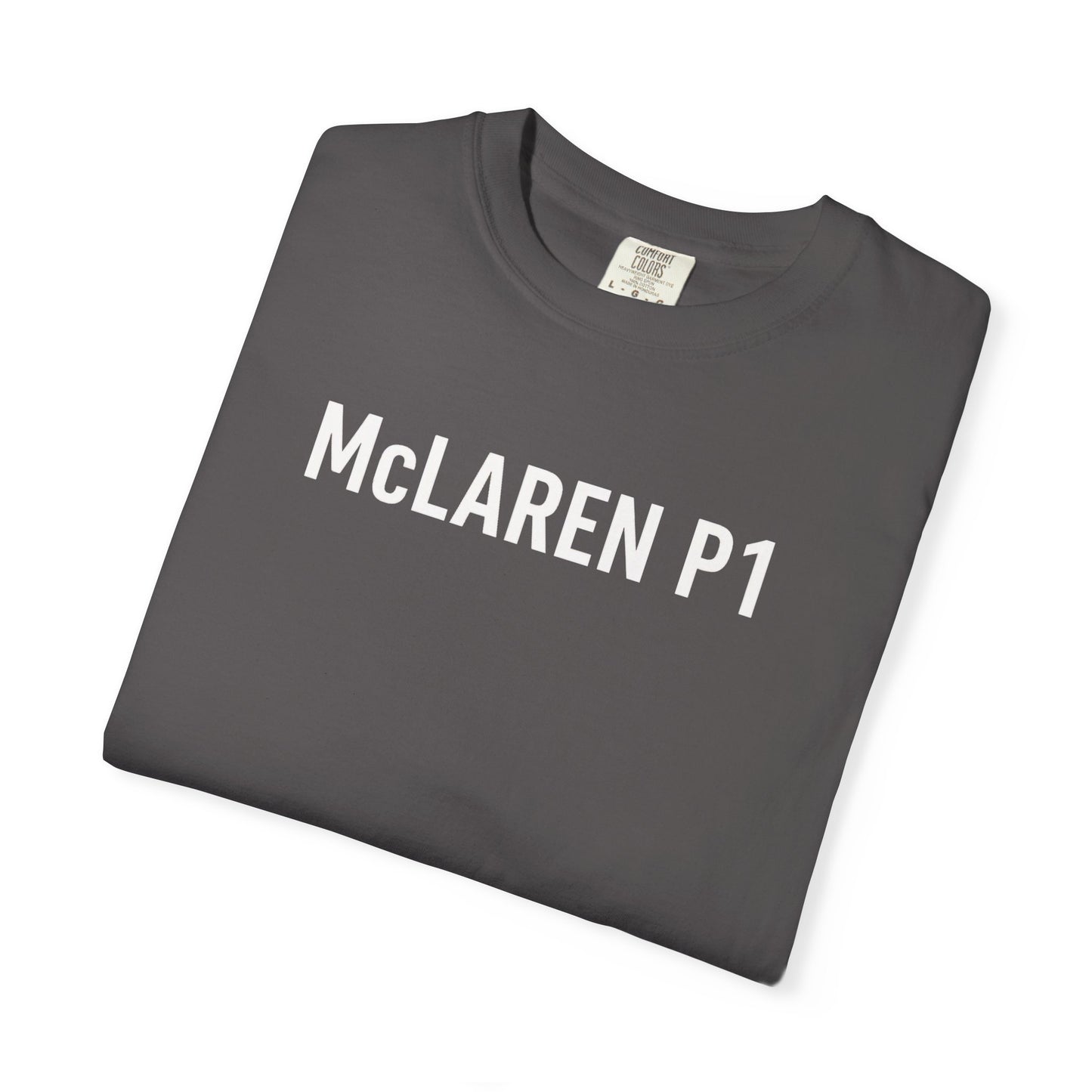 McLaren P1 Unisex Garment-Dyed T-Shirt | Automotive Fan Gift, Car Enthusiast Apparel, Unique Racing Tee, Birthday or Holiday Gift