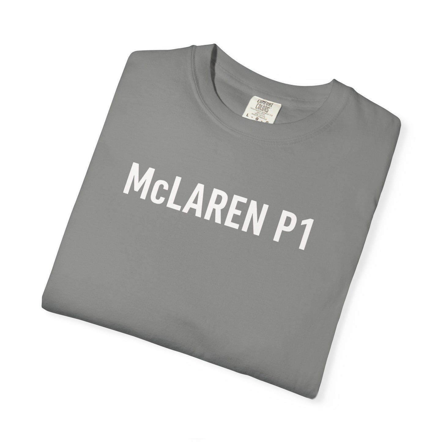 McLaren P1 Unisex Garment-Dyed T-Shirt | Automotive Fan Gift, Car Enthusiast Apparel, Unique Racing Tee, Birthday or Holiday Gift