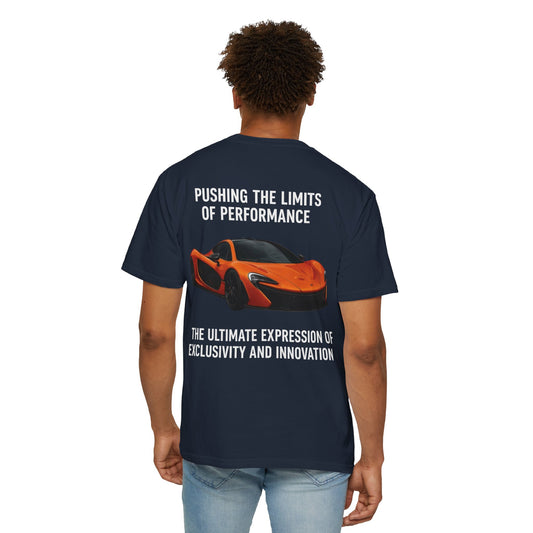 McLaren P1 Unisex Garment-Dyed T-Shirt | Automotive Fan Gift, Car Enthusiast Apparel, Unique Racing Tee, Birthday or Holiday Gift