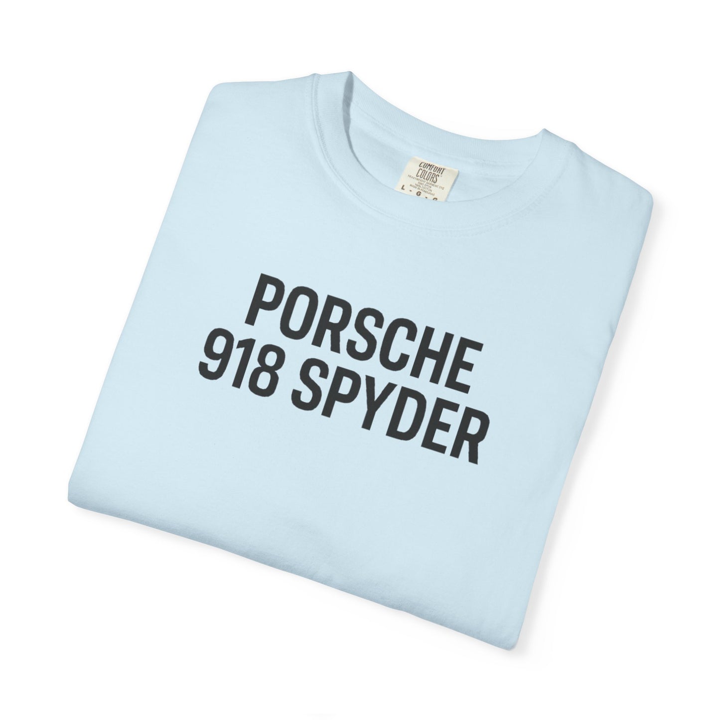 Porsche 918 Spyder T-shirt | Unisex Garment-Dyed Tee | Gift for Car Lovers, Racing Enthusiasts, Automotive Apparel, Birthday Gift