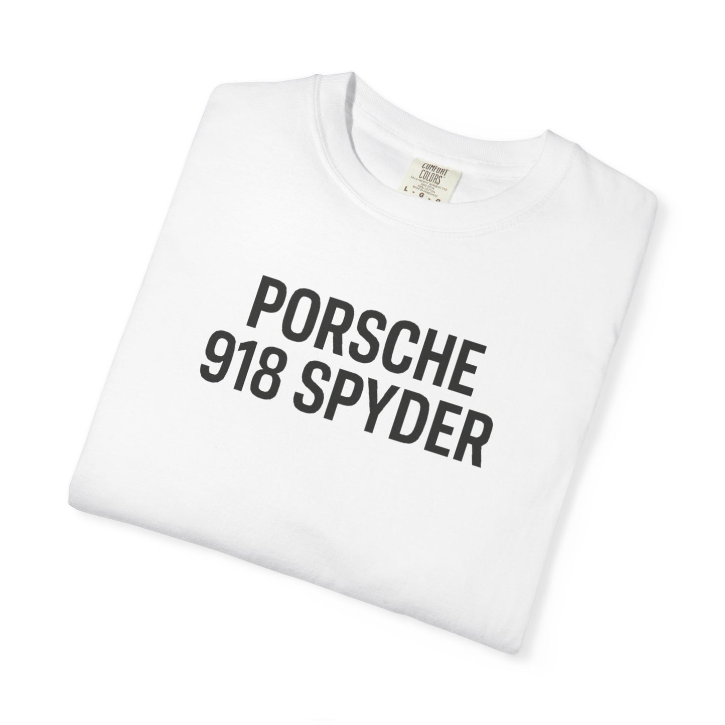 Porsche 918 Spyder T-shirt | Unisex Garment-Dyed Tee | Gift for Car Lovers, Racing Enthusiasts, Automotive Apparel, Birthday Gift
