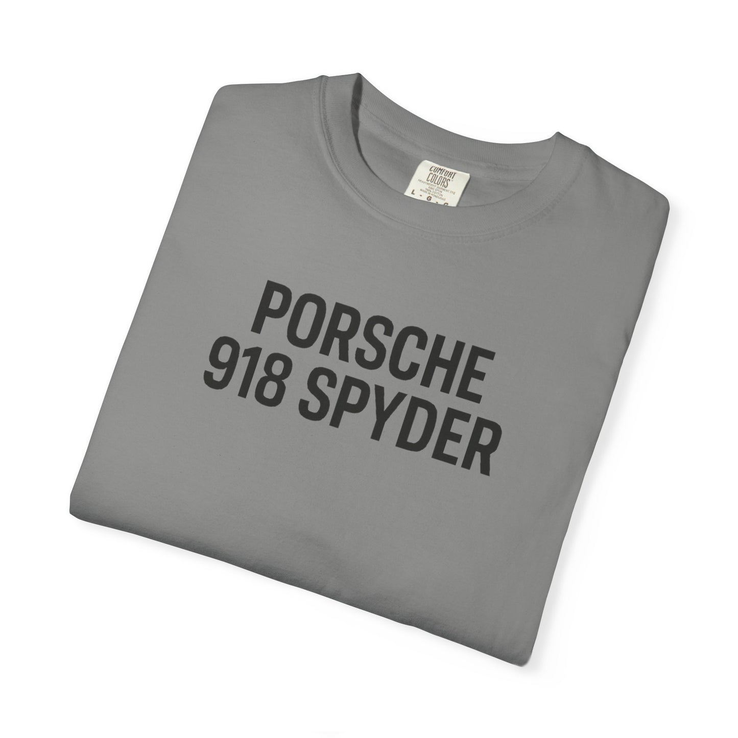 Porsche 918 Spyder T-shirt | Unisex Garment-Dyed Tee | Gift for Car Lovers, Racing Enthusiasts, Automotive Apparel, Birthday Gift
