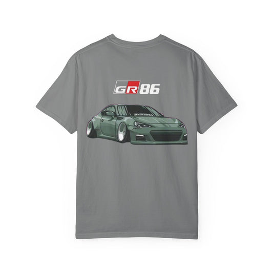 JDM Car Enthusiast T-Shirt, Unisex Garment-Dyed Tee, Casual Streetwear, Automotive Gift, Car Lover Apparel, GR86 Design